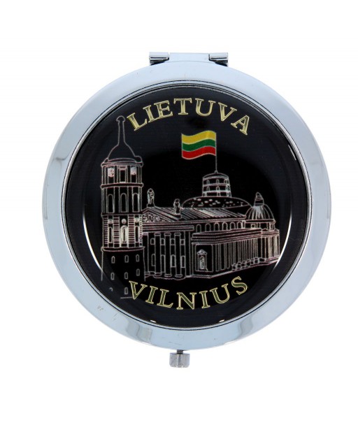 Apvalus veidrodėlis su Vilniaus Katedra